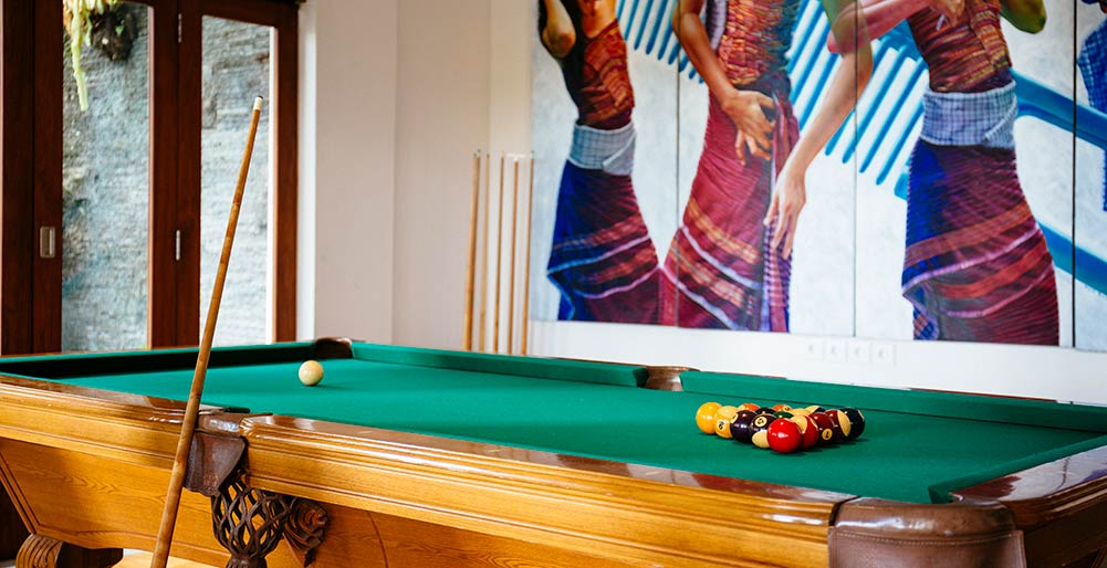 Villa Semarapura - Entertainment room with pool table